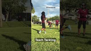 ATTNT youth football coaches must teach tackling 😂 football youthsports coachbilligoat gamer [upl. by Eecyaj]