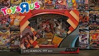 TOYS R US EXCLUSIVE Pokemon Cards TCG Lycanroc ex Box Opening [upl. by Shandee]