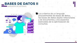 Presentación  Bases de datos II  Ingeniería de Sistemas  Facultad de Ingenierías [upl. by Ortiz29]