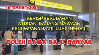 INFO UPDATE ATURAN BARANG BAWAAN DARI LUAR NEGERI MARET 2024 [upl. by Elehcin312]