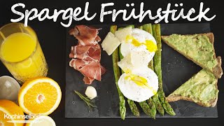 Leckeres SPARGEL FRÜHSTÜCK Rezept in 10 Minuten [upl. by Mcallister736]