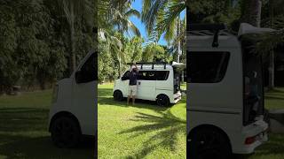 Minivan Camp Setup with Side Awning Tent 🚐 minivan campervans everywagon minicampers da17w [upl. by Wolk592]