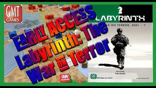 Labyrinth The War on Terror GAMEPLAY  GMT Games  DIGITAL Walkthrough of EARLY ACCESS [upl. by Dorr924]