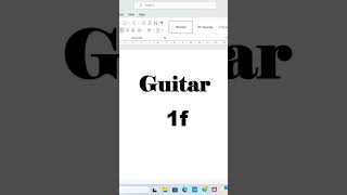 Guitar 🎸 symbol in MS Word [upl. by Eivod27]