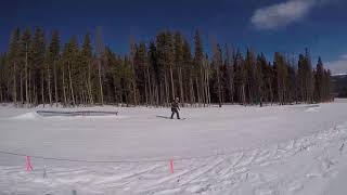 Frontier terrain park run at Breckenridge April 2 2018 [upl. by Aisset650]