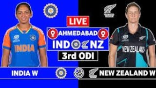 India Women vs New Zealand Women ODI Live  IND W vs NZ W 3rd ODI Live Commentary  India W Batting [upl. by Llemart]