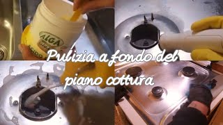 Pulizia piano cottura 🧼La forza del vapore 🫧 [upl. by Panchito]