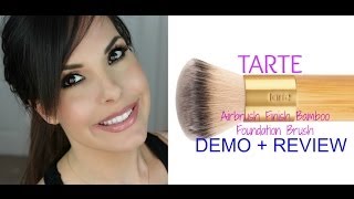 TARTE Airbrush Bamboo Foundation Brush Demo [upl. by Jariah]