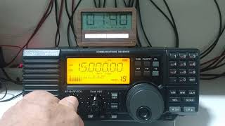 15000 kHz WWVH Time Sinal Rádio Station Kauai  Hawai [upl. by Etennaej]