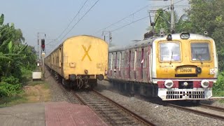 Dangerous Perfect Crossing Trains  Balurghat Express Crossing Katwa Howrah Galloping Local Trains [upl. by Naga]