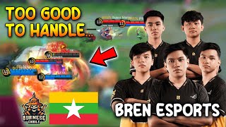 BREN IS TOO GOOD TO HANDLE FOR TEAM MYANMAR IN IESF🤯 [upl. by Nikolia]