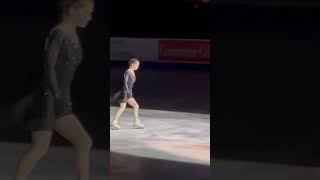 Isabeau Levito at skateamerica Gala with Lucas Broussard figureskating [upl. by Tyre]