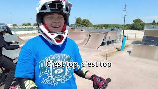 Chinese BMX team training at Grammont Montpellier France [upl. by Milson]