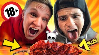 Carolina Reaper Challenge Schärfste Chili der Welt 22 mio Scoville [upl. by Gypsie]