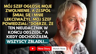 quotMÓJ SZEF OGŁOSIŁ MOJE WCZEŚNIEJSZE PRZEJŚCIE NA EMERYTURĘ GDY MIAŁAM ODEJŚĆ WSZYSCY ZBLADLIquot [upl. by Ecirtnahs651]