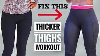 MUST DO THICKER THIGHS INTENSE LEG WORKOUTLower Body Workout [upl. by Buyse]