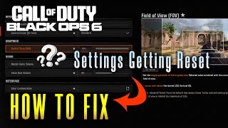 Stop COD BO6 Settings from Getting Reset Steam and XBOX Game Pass [upl. by Cordeelia]