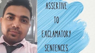 Easiest ways to change Assertive to Exclamatory Sentences youtube education englishgrammar [upl. by Ecille]