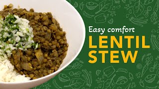 Easy Vegan Lentil Stew Recipe [upl. by Lewin]