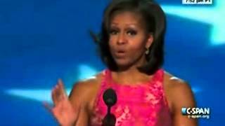 MICHELLE OBAMAS FULL DNC 2012 SPEECH  SEPTEMBER 5 2012 [upl. by Tristas]