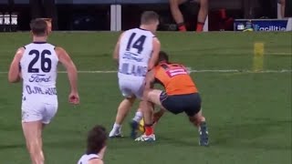 Is Joel Selwood In Trouble For This  Geelong Vs GWS Round 21 [upl. by Beora]