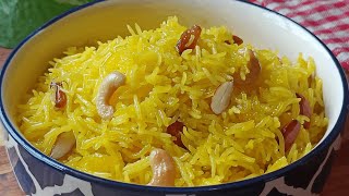 Traditional Zarda Recipe A Sweet Delight from Mughlai Cuisine  Zarda Pulao A Festive Rice Dessert [upl. by Emelda]