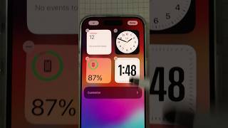 ✭Add Digital Clock Widget iOS 172 iPhone 15 Pro howto iphone shorts [upl. by Niwri]