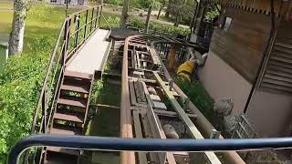 Falcon roller coaster at Duinrell in The Netherlands POV OnRide Gerstlauer EuroFighter [upl. by Rovner]