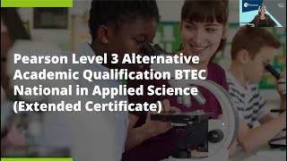 Launching the Level 3 AAQ BTEC National Applied Science [upl. by Pris368]