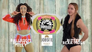 Hammerlock Pure Wrestling May 13 2023 Miley vs Beaa Moss Womens Title Tournament Round1 [upl. by Lamaj456]