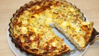 QUICHE AU THON SANS PÂTE FACILE RAMADAN ✔ quiche thon [upl. by Dorita]