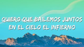 Quiero que bailemos juntos en el cielo el infierno pero sin ese Letra Fuerza Oscar Maydon Oficial [upl. by Ahtram]