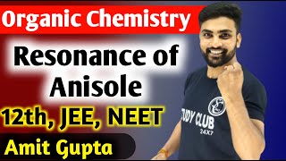 Resonating Structure Of Anisole  Anisole Resonance  Resonance  Resonance Effect  Amit Gupta [upl. by Nylkaj]