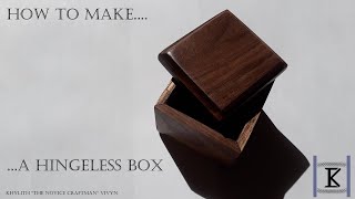 Woodworking  Making a hingeless box [upl. by Jessey]