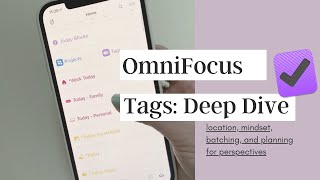 OmniFocus Tags  perspectives planning mindset location hierarchy [upl. by Ligetti]