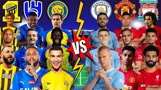 Al Hilal Al Ittihad Al Nassr 🆚 Manchester City Real Madrid Barcelona Liverpool 😱 [upl. by Cy]