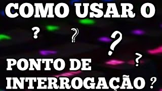 COMO USAR O PONTO DE INTERROGAÇÃO NO NOTEBOOK [upl. by Sirovaj]