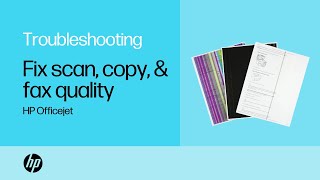 Fixing Streaks and Lines in Scans Copies and Faxes  HP Officejet  HP Support [upl. by Sarah]