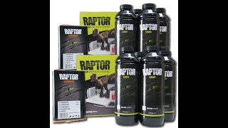 Painting a steel tray in UPol Raptor Coat  Review of application wear and longevity Bedliner [upl. by Compton]