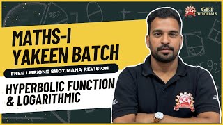 HYPERBOLIC FUNCTION  Maths1 YAKEEN Batch  Surendra Sir [upl. by Epoh796]