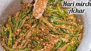 Sirf 10 Min Me Ban Jane Wala Instant Hari Mirch ka Achar 😋🤯trendingviralvideo youtubeacharrecipe [upl. by Ardra]