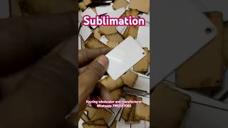 Sublimation mdf keyring wholesaler amp manufacturer sublimationmdf sublimationblanks shortfeed [upl. by Abrahan]