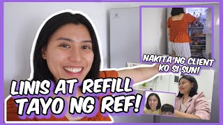 DEEP CLEANING NG REF REFILL PA TAYO  NAKITA NG CLIENT SI SUN💜 Nanay Isha [upl. by Alaik]