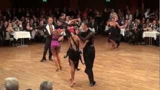 Pavel Zvychaynyy  Marina Sergeeva Deutsche Meisterschaft Latein 2012 Samba [upl. by Ruggiero]