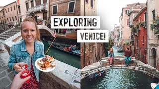 Venice CITY TOUR  Best Coffee Delicious Cicchetti Glass Blowing  MORE [upl. by Uhsoj]