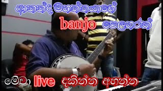 Ananda Perera Perfoming  Banjo Playing  Thathnim Vibration Lab [upl. by Epoh]