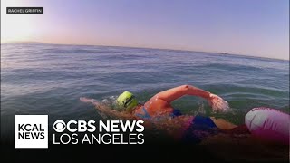 Southern California woman to swim English Channel to honor mother [upl. by Wat]