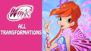 Winx Club  Watch all the Winx transformations [upl. by Ettelimay964]