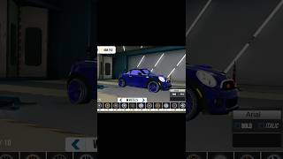 Mini Cooper modification in Car parking Multiplayer youtubeshorts [upl. by Esenahs]