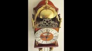 Original Vintage English Style Lantern Clock John Tompion London Hermle Approx 1970 [upl. by Atilrep]